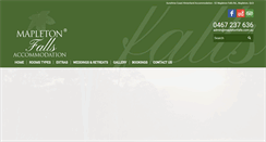 Desktop Screenshot of mapletonfalls.com.au